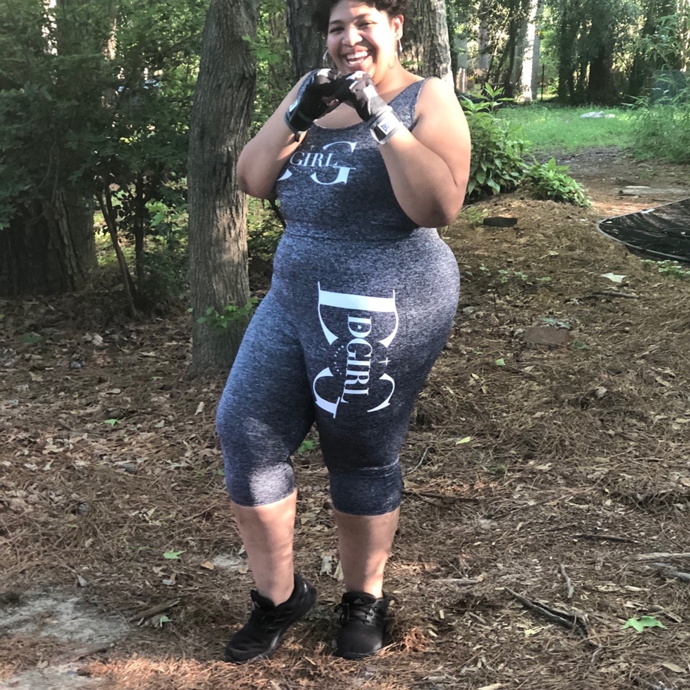 DGIRL Grey Work Out Top